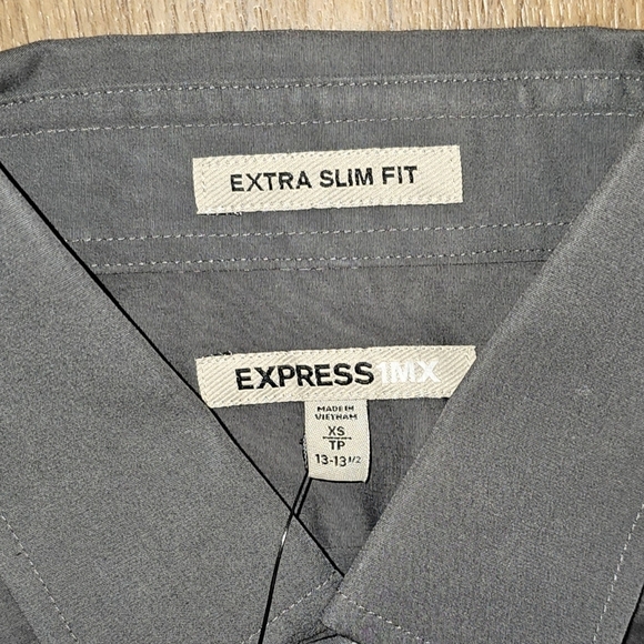 EXPRESS | IMX EXTRA SLIM FIT BUTTON DOWN DRESS SHIRT - NWT! - Picture 8 of 12